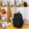 Big Capacity Simple Backpack With Letter Print Design And Waterresistant Fabric