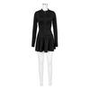 HR24029 Women's Sporty Casual Bodycon Waist-cinching Flared Skirt Set with Safety Shorts