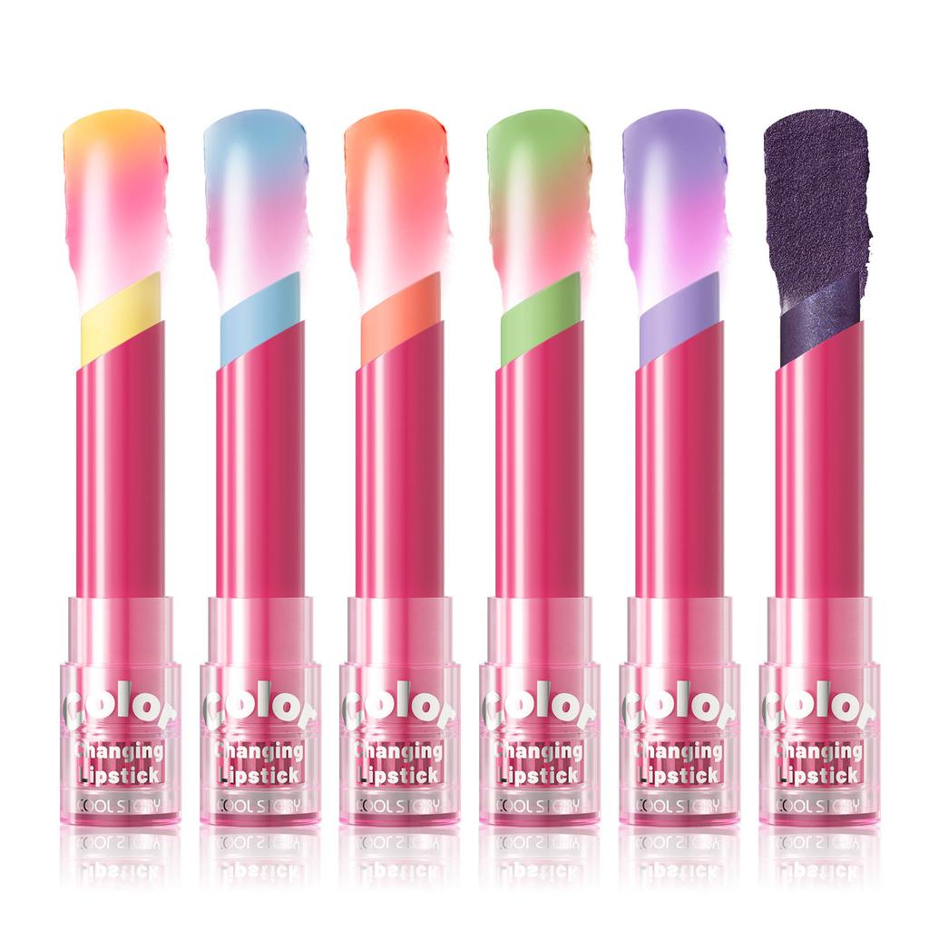 Moisturizing Lipstick Temperature Color-Changing Lip Balms Long-Lasting Smudge-Proof Waterproof Lipsticks for Hydration Repair