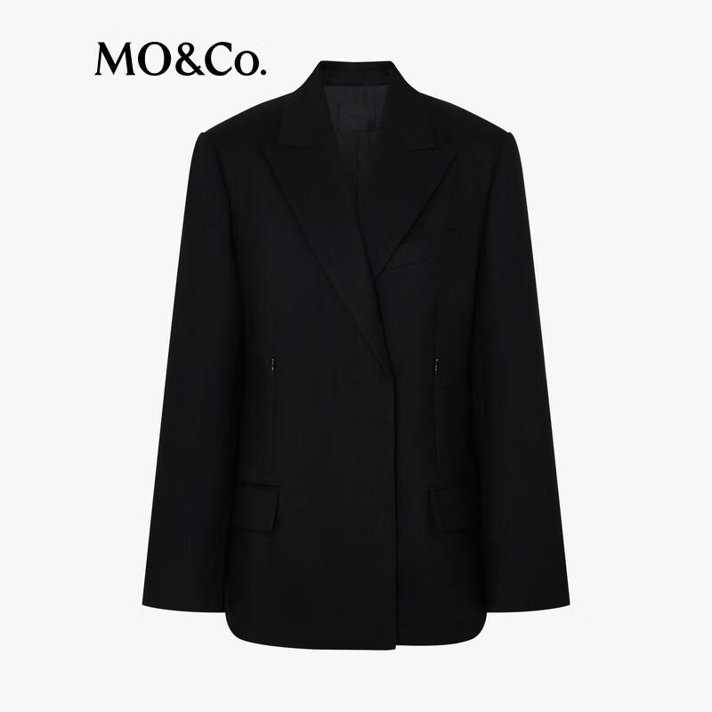MO&Co. C+ Series Wool Blend Acetate Blazer