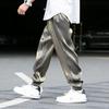Cargo Pants Ice Silk Dressing Male Popular Drawstring Ankle Tied for Working