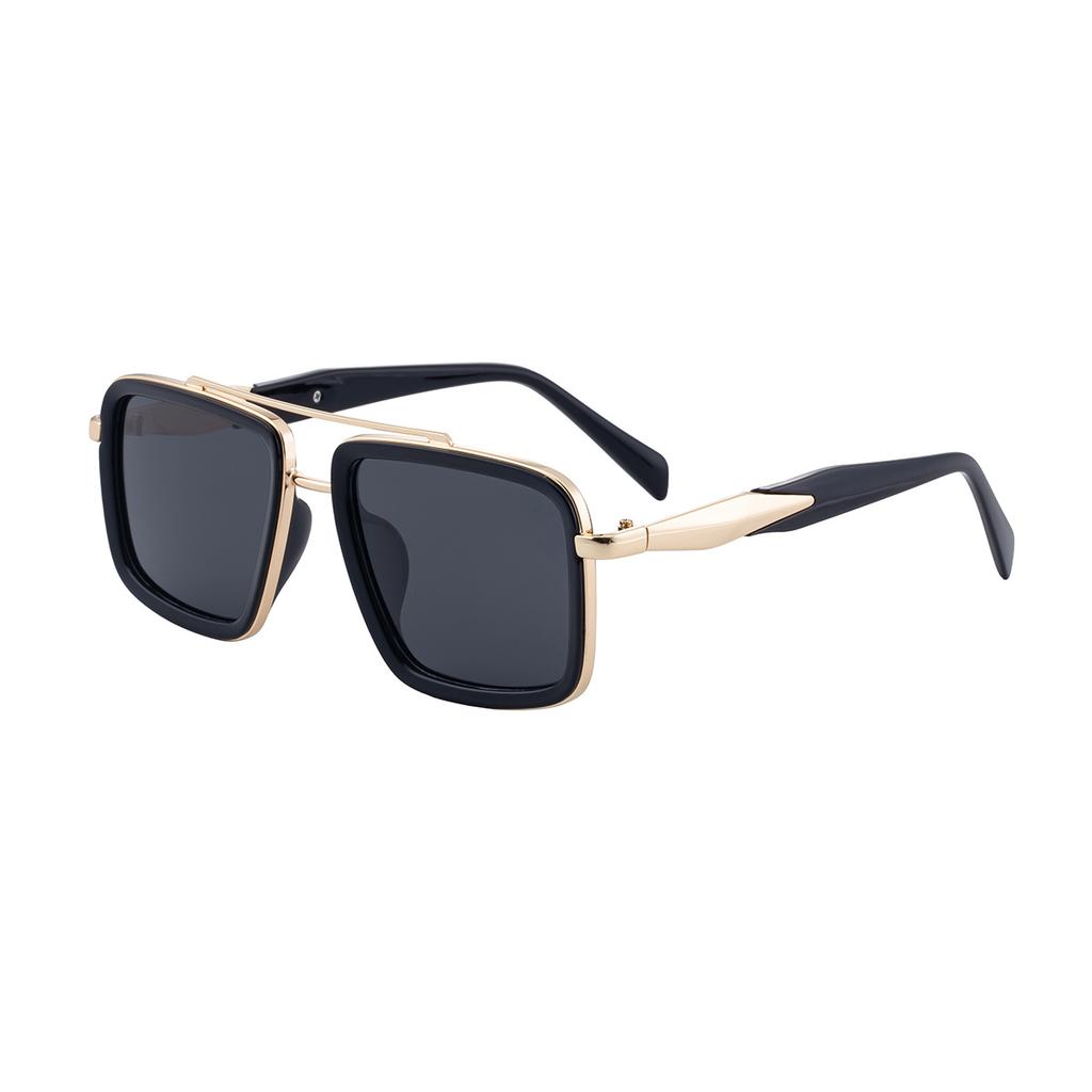 JYL TS Men's Retro Double-Bridge Polarized - Unique Square Sun Shades ZS-98353P