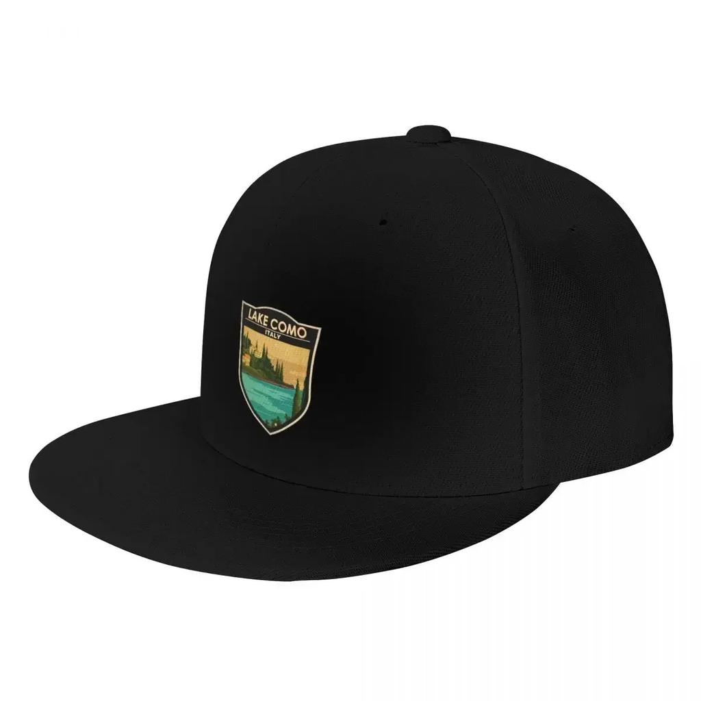 Lake Como Italy Travel Badge Baseball Cap custom Hat Beach Outing Brand Unisex cap Womens Hats For The Sun Unisexs