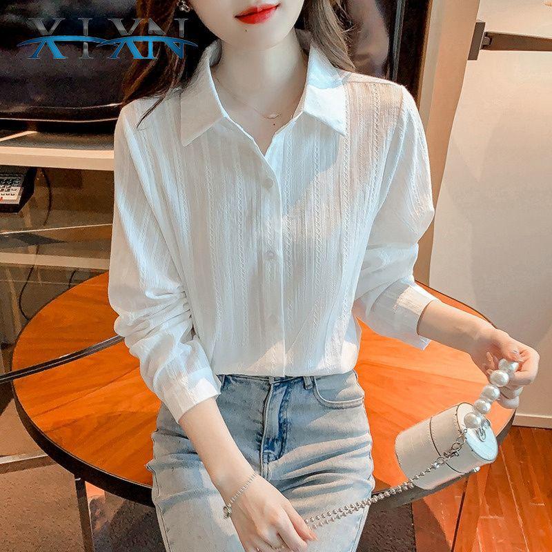 

2025 Women s Striped Plaid Long Sleeve Casual Fashion Shirt XL