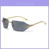Cheetah Head Unisex Frameless Sunglasses With Uv400 Nonpolarized For Fashion And Travel