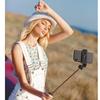Selfie stick with bluetooth remote control 3 in 1 black button convenient recording