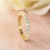 Anello Classico Pavé di Diamanti: Placcato Oro Bianco, Regalo Versatile e Lussuoso per San Valentino per Donne