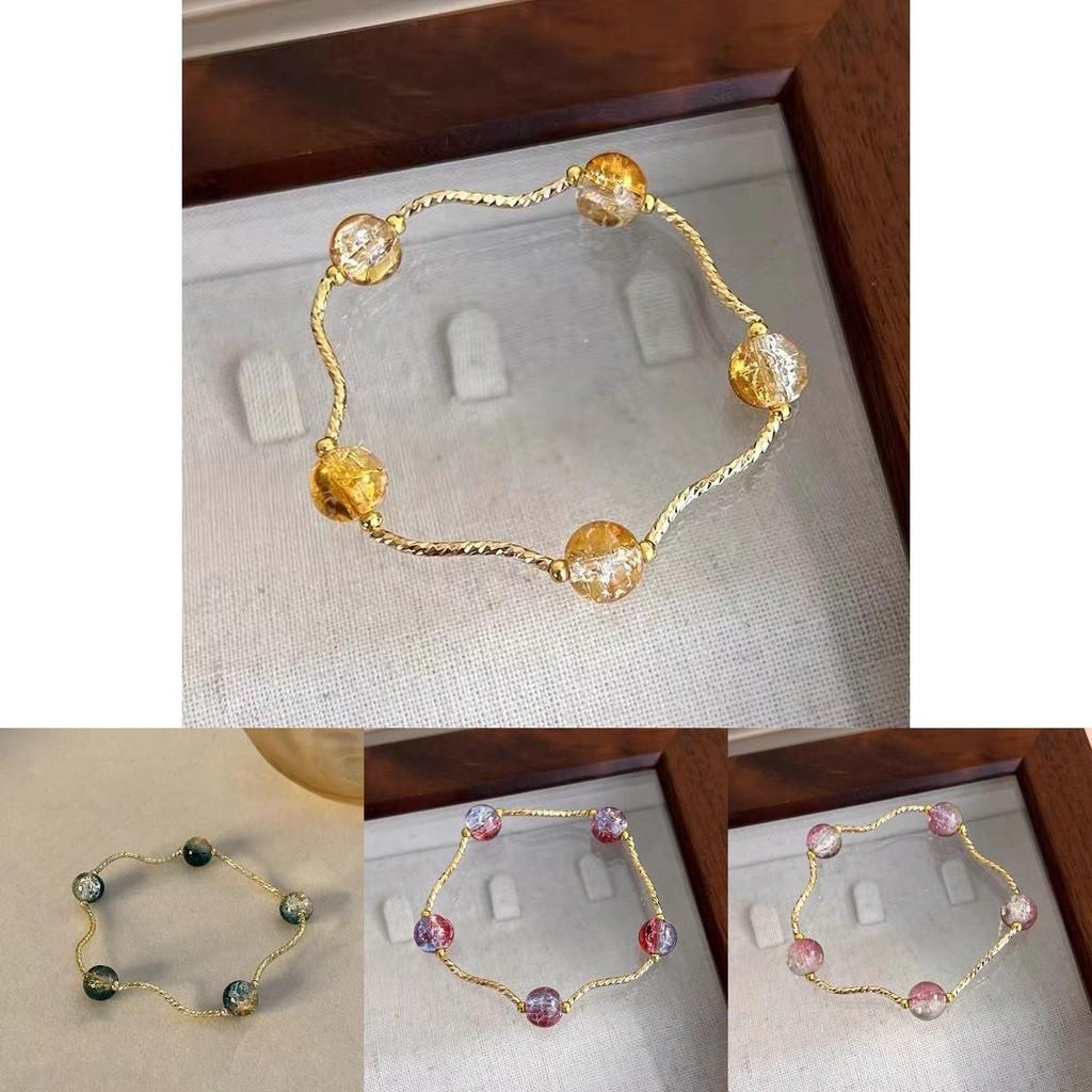 Artistic Ethnic Style Glass Bracelet For Women Featuring Vibrant Beads And Shapes Irregular