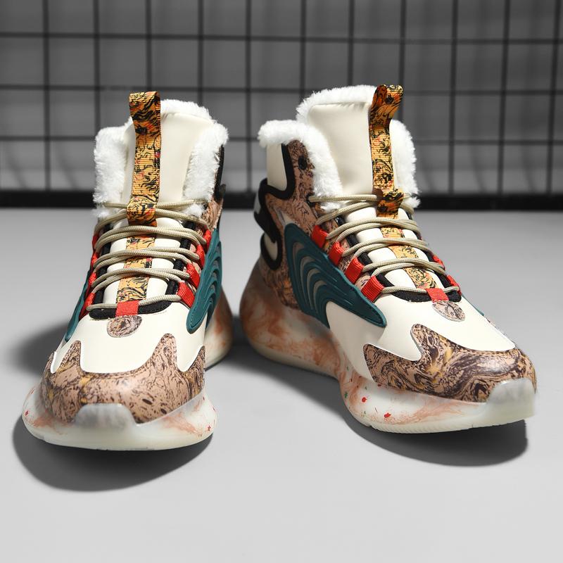 Men Boots 2024 New Winter Slippers Warm Men Shoes Waterproof Non-Slip Plush Sneakers Male Tenis Shoes Boots Men Sneakers Winter