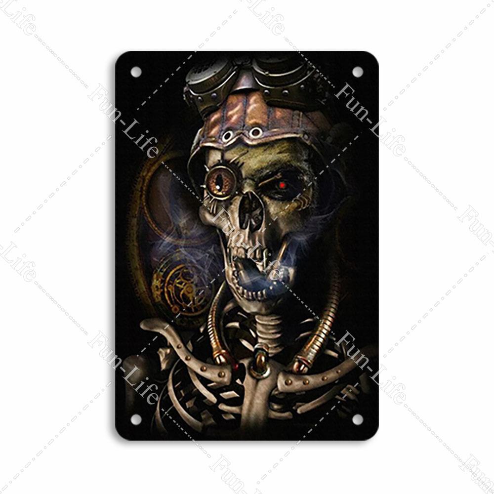 Easter Plaque Metal Tin Signs Shabby Chic Painting Poster Skeleton Vintage Wall Art Sticker Pub Bar Home Casino Decor 20x30 cm