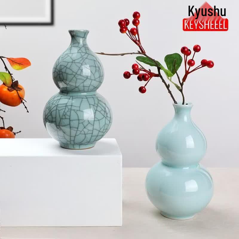 Ceramic Gourd Celadon Vase
