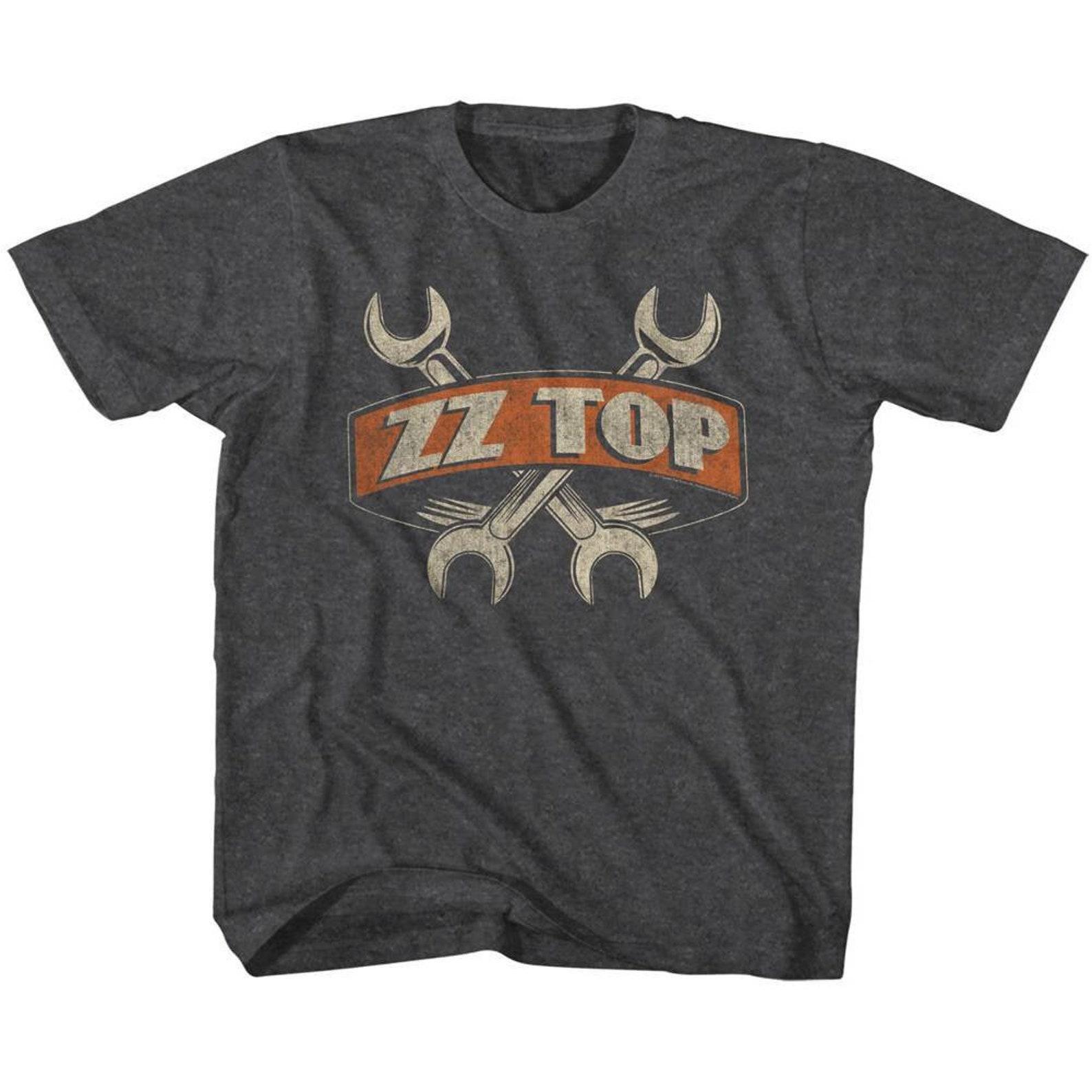 ZZ Top Wrenches Black Heather Children s T-Shirt 4XL