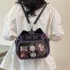 Y2K Japanese Kawaii Cat Ita Bag Ita Backpacks Cute Girls Transparent Shoulder Crossbody Bags JK School Bags