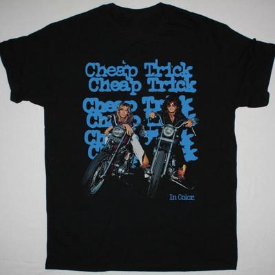 VTG Cheap Trick In Color Ανδρικό T-shirt Μαύρο Βαμβακερό Unisex Όλα τα Μεγέθη 2F290