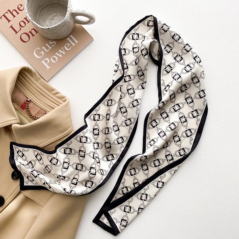 Skinny Neckerchief Long Hair Ribbons Scarfs Women Fashion Headbands Neck Scarves 13x110cm