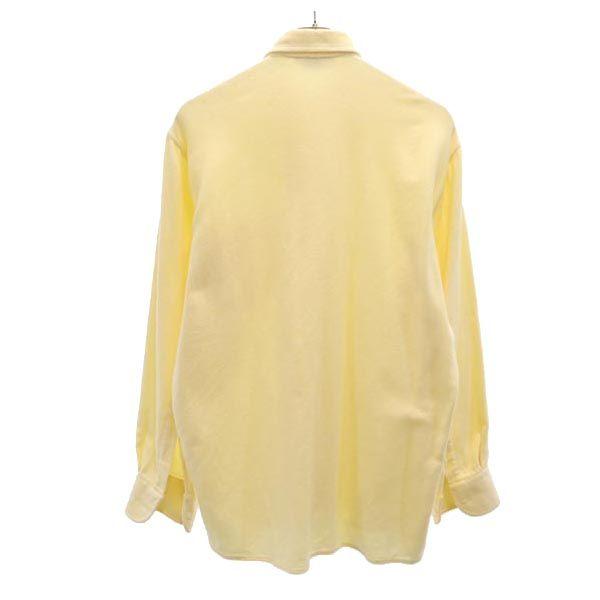 LUCIANO BARBERA made in Italy Long sleeve Button down shirt M Yellow Men's Used