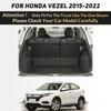For Honda Vezel 2015- 21 20 19 18 17 16 Auto Full Coverage Trunk Mat Car Boot Cover Pad Cargo Liner Interior Accessories
