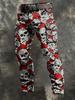 Y popular D printed men's trousers retro overalls new punk men's clothing independent