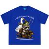 Auf zum Tumult Frosch Waschbär Gans Reitend Dackel T-Shirt Unisex Unisex Vintage T-Shirt Lässige Lockere Baumwoll-T-Shirts Oberteile