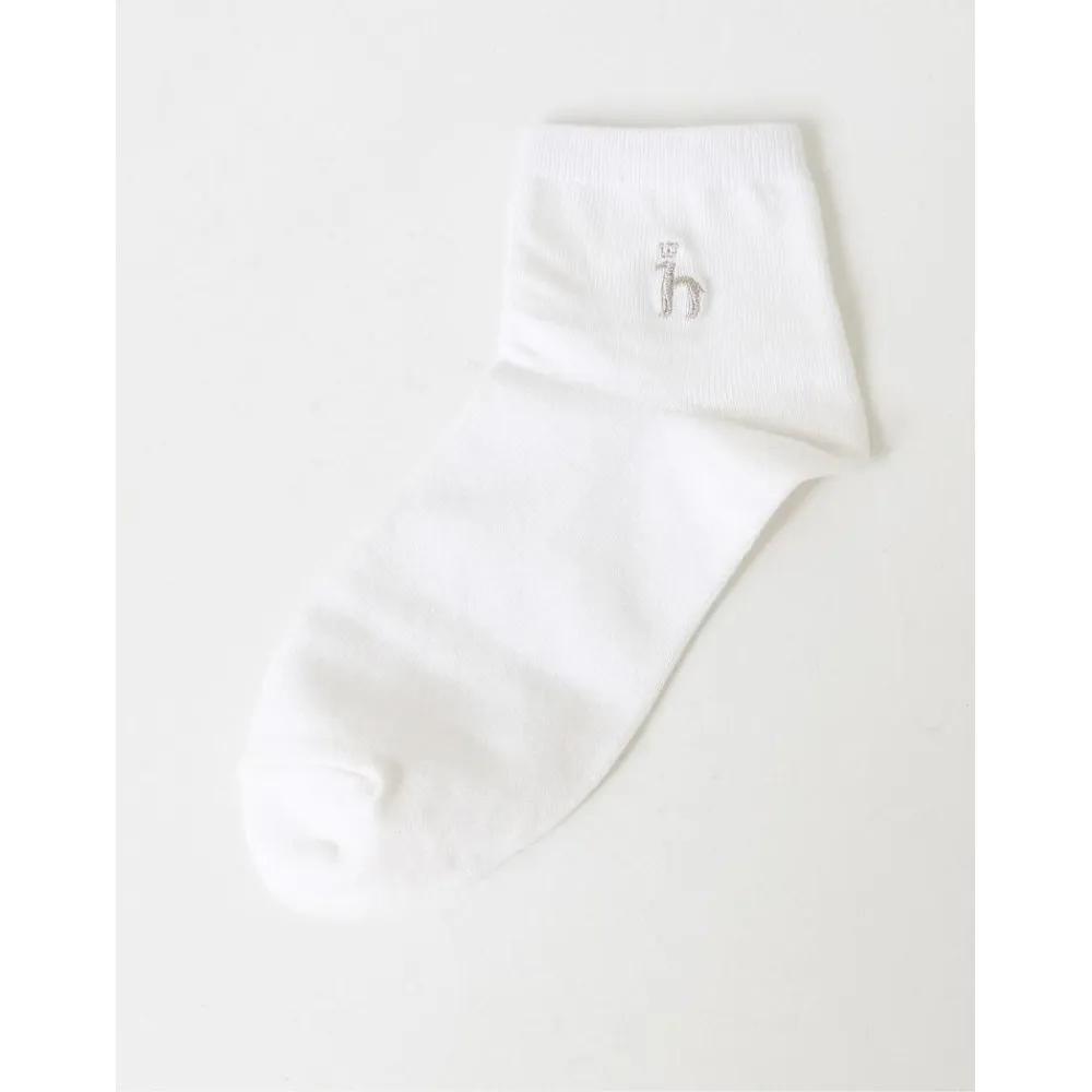 [23SS] HISS3F200.WT_Cotton Blend Puppy Logo Women's Ankle Socks 3-Piece Set
