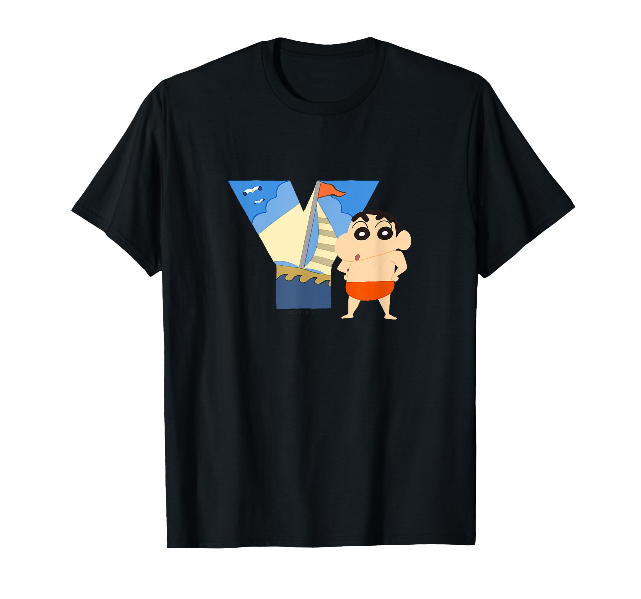 

Crayon STUDY A to Z Shin-chan FUN! FUN! “Y” T-shirt чёрный