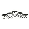 Minimalist Metal Heart Shaped Candle Holder Wrought Iron Candle Holder Ornament  Candlelight Dinner