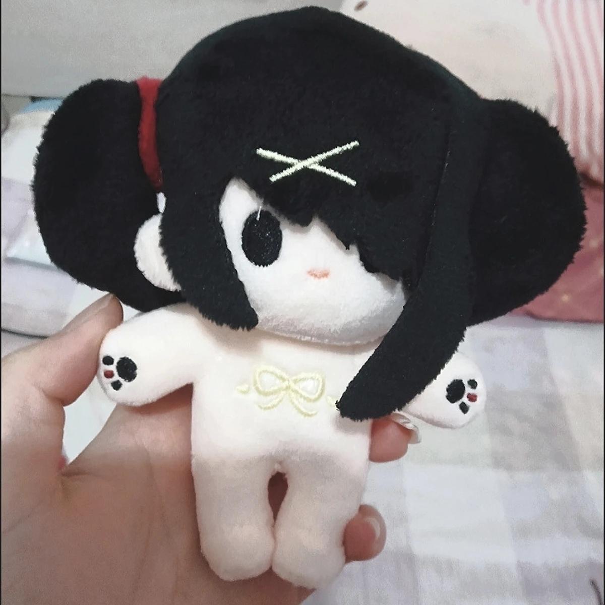 10cm bedürftiges Mädchen Überdosis Plüsch Schlüsselanhänger Regen Omgkawaiiangel Ame-Chan Baumwollpuppe Weicher flauschiger Anhänger für Taschendekoration Geschenk Mädchen 10cm