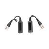 2 Stück Twisted-Pair-Sender 1080P Störfest Geringer Verlust Einzelne Passive BNC-Anschlüsse für AHD HDCVI HDTVI-Signal