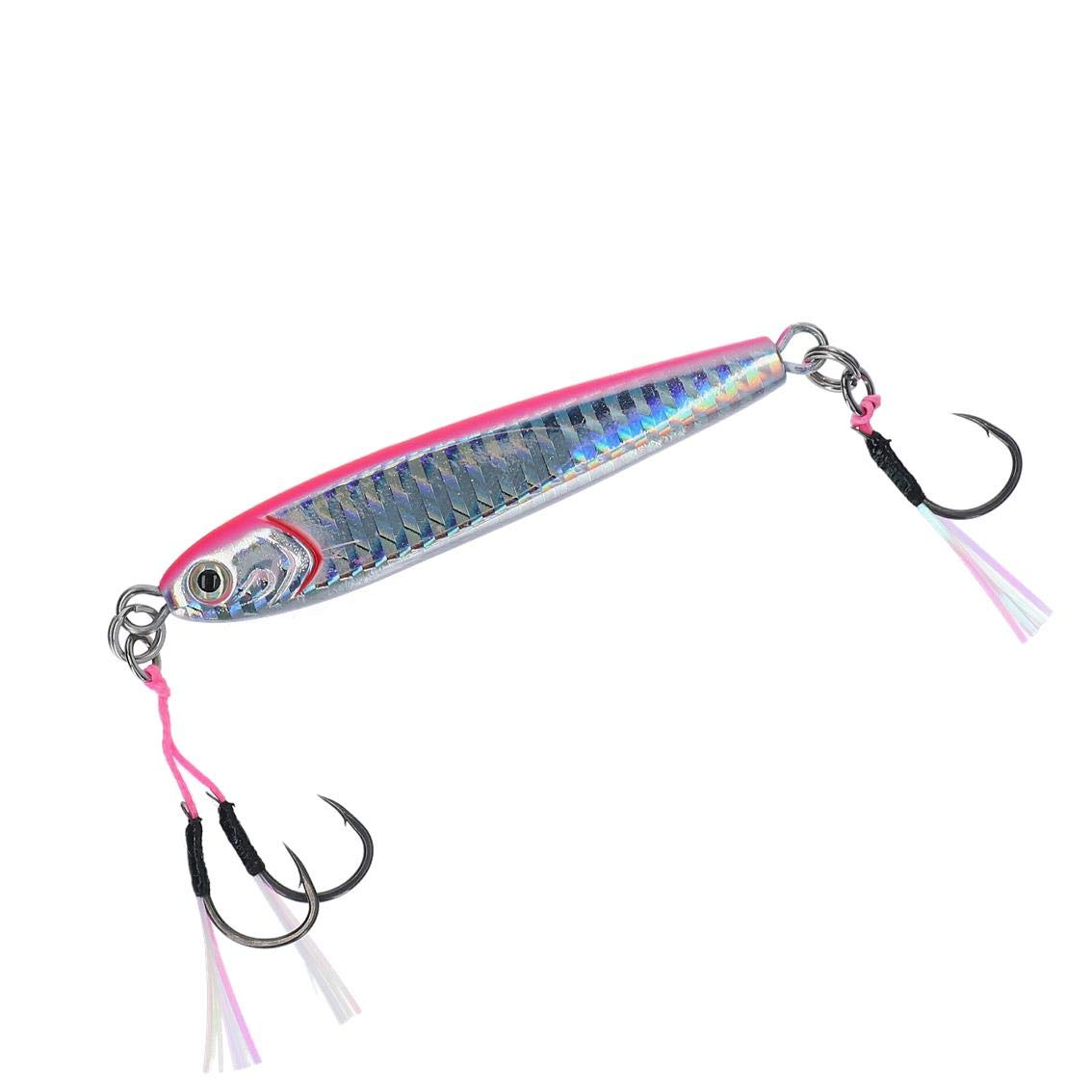 

Daiwa Metal Jig TG Bait SLJ with FPH Pink Hook, 80g,