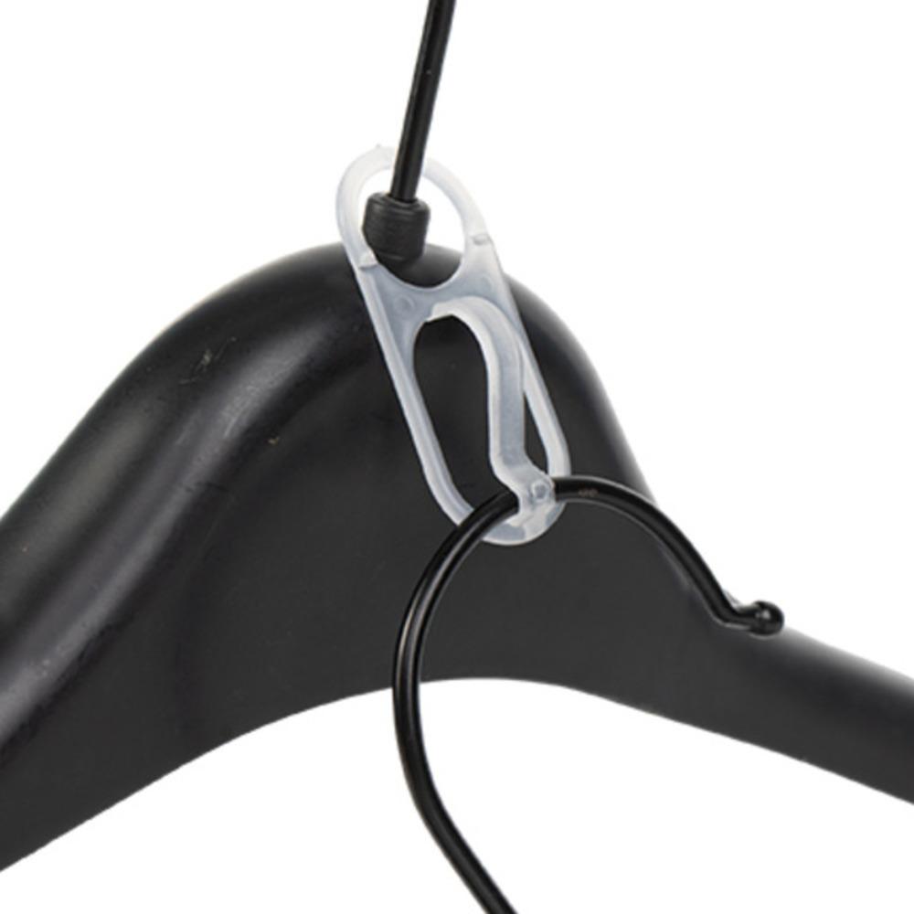 100pcs Plastic Connector Hooks For Coat Hangers, Coordinate Clothes Hanger Clip Drop Connecting Grip,
