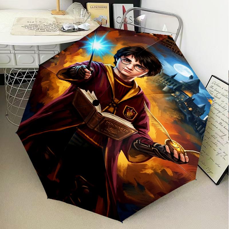Magical Aura Witch Umbrella Folding umbrella, automatic umbrella 8-Frame for Travel, camping Use Gift for Halloween Christmas