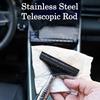 Telescopic Stainless Steel Car Rearview Mirror Wiper with Retractable Brush Head