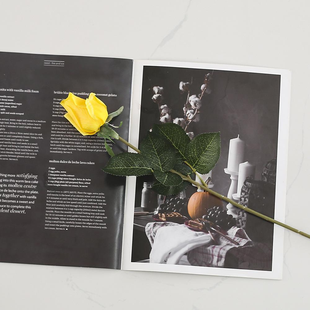 Simulation Moisturizing Rose Bud Living Room Decoration Tv Cabinet Flower Arrangement Silk Flower Fake Flower Bouquet Photography Ornament
