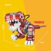 Luminous Dinosaur Building Blocks Tyrannosaurus Rex Triceratops Spinosaurus Velociraptor Model Kids Toy Halloween Christmas Gift
