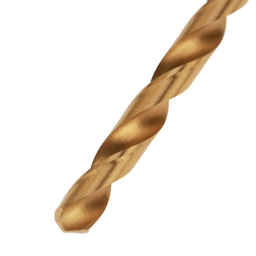 13Pcs 1.56.5mm High Speed Steel Titanium Coated Twist Drill Bits Set Tool with Round Handle