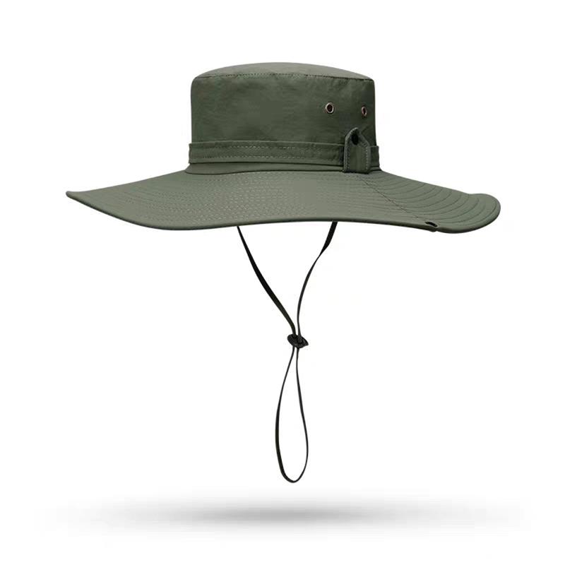 Western Cowboy Style Fishing Hat, Sun Protection Hat, Outdoor Oversized Brimmed Sunshade Hat, Hiking Hat