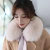 New Warm Fur Collar Scarf Faux Fur Soft Neck Wrap Bow Ribbon Fluffy Lady Neck Warmer for Fall Winter