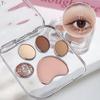 ZVEV Paw Print Eyeshadow Natural Cat 5 Eye Daily Puffy Bag Palette [Official] Palette, Design, Colors, Makeup, Eyeshadow, Blush, Pixie, Waterproof,
