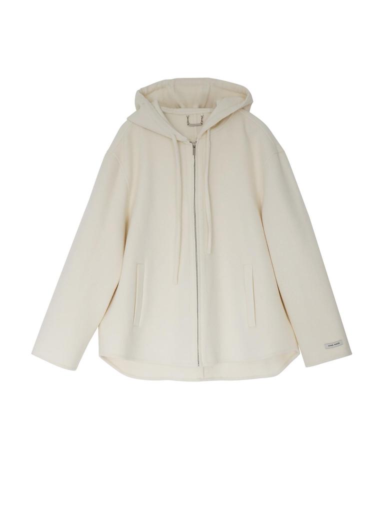 Plus Size Women's Slimming Double-Faced Wool Hooded Coat - Early Winter Casual Versatile Outerwear