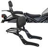 NEW-Motorcycle Rear Backrest Luggage Rack Rear Passenger Sissy Bar Backrest Rear Passenger Backrest For Honda Black