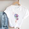 Butterfly Print Short-sleeved T-shirt Oversized T Shirt  Harajuku  Aesthetic Clothes  Women Clothing  Graphic Tshirts