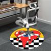 1pc Heart Eye Office Round Area Rug, Indoor Mat Suitable for Under Office Chairs Home Decor163