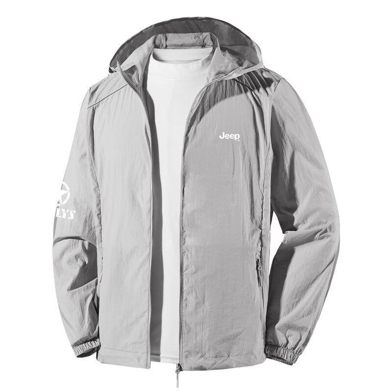 JEEP Men's Summer UV Protection Hooded Outdoor Jacket