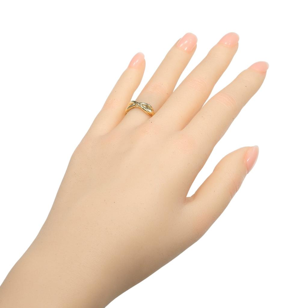TIFFANY&Co. Infinity Ring K18 yellow gold #4.5(US Size) 4g Women Used
