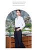 Stylish Long-Sleeve French White Top with Wide-Leg Pants Two-Piece Set for Women
