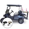 Set of 2 Golf Cart Rear Seat Armrest Cushion w/Cup Holder for