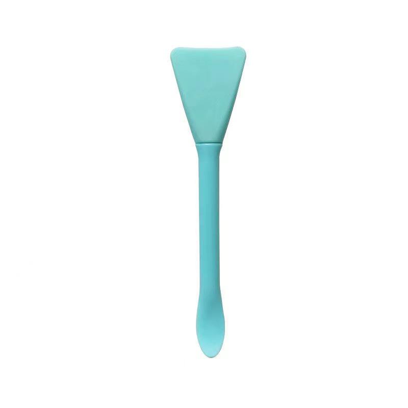 Versatile Double-Headed Silicone Mask Brush with Spoon for Easy Mud Mask Application