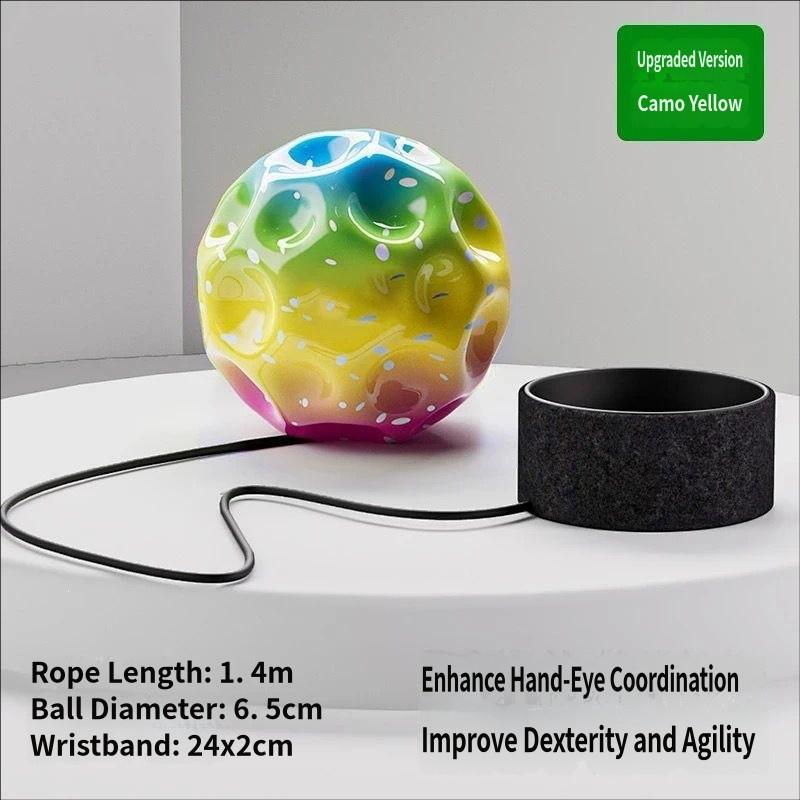 

Wrist Moon Stone Ball Children Toy Bouncing Ball For Kis Outdoor Sports Prevention Of Myopia Hand-Eye Coordination Training Game