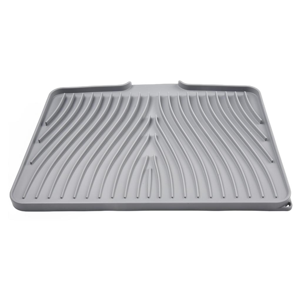 For Kitchen Tableware Dish Drying Mat Silicone Silicone Drain Pad 1 Pc 40x33cm