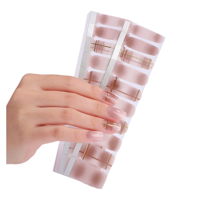 1 Sheet Nail Stickers Nail Strips Self-Adhesive DIY Nail Art Perfect for Nail Enthusiasts and Professional Manicurists